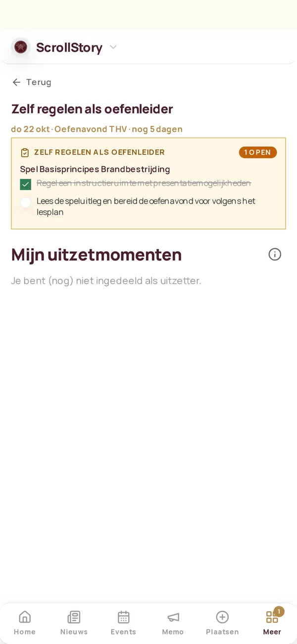 App · oefenen & vakbekwaamheid